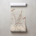 TAPET LIBELULE ȘI FLORI DELICATE - TAPET CU ANIMALE - TAPETURI