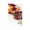 POSTER AROMATIC MIXTURE OF SPICES - WITH A KITCHEN MOTIF - POSTERS