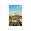 AFFICHE AVEC PASSE-PARTOUT – VUE MAGNIFIQUE DEPUIS LES MONTAGNES - NATURE - AFFICHES