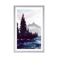 POSTER WITH MOUNT ARTISTIC LANDSCAPE - NATURE - POSTERS