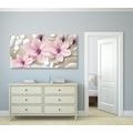 TABLOU FLOARE MAGNOLIE PE FUNDAL ABSTRACT - TABLOU FLORI - TABLOURI