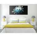 CANVAS PRINT DAISY ON A BLACK BACKGROUND - PICTURES FLOWERS{% if product.category.pathNames[0] != product.category.name %} - PICTURES{% endif %}