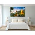 TABLEAU SUR TOILE – VUE SUR LE BOUDDHA DORÉ - TABLEAUX FENG SHUI - TABLEAUX