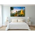 CANVAS PRINT VIEW OF THE GOLDEN BUDDHA - PICTURES FENG SHUI - PICTURES