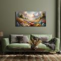 WANDBILD SONNIGES BLUMENTAL - WANDBILDER FELDER UND WIESEN - BILDER