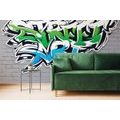 SELF ADHESIVE WALLPAPER WITH A MODERN STREET ART INSCRIPTION - SELF-ADHESIVE WALLPAPERS - WALLPAPERS