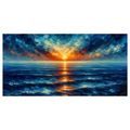 OBRAZ SLUNEČNÍ PAPRSKY NA MOŘI - OBRAZY VÝCHOD A ZÁPAD SLUNCE - OBRAZY