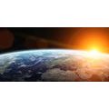 CANVAS PRINT VIEW OF THE PLANET FROM SPACE - PICTURES OF SPACE AND STARS - PICTURES