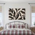 TABLEAU SUR TOILE – LIGNES ORGANIQUES NOIRES - IMAGES FORMES ABSTRAITES - TABLEAUX
