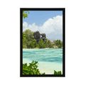 POSTER BEAUTIFUL BEACH ON THE ISLAND OF LA DIGUE - NATURE - POSTERS