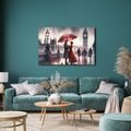 WANDBILD LIEBESPAAR IN LONDON - BILDER MIT LIEBESMOTIVEN - BILDER