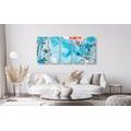 5-PIECE CANVAS PRINT PAINTING OF THE JAPANESE SKY - PICTURES OF NATURE AND LANDSCAPE - PICTURES