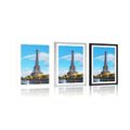 POSTER WITH MOUNT BEAUTIFUL PANORAMA OF PARIS - CITIES - POSTERS