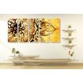 5-PIECE CANVAS PRINT MANDALA WITH A VINTAGE TOUCH - PICTURES FENG SHUI - PICTURES
