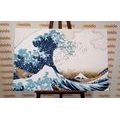 CANVAS PRINT REPRODUCTION OF THE GREAT WAVE OFF KANAGAWA - KATSUSHIKA HOKUSAI - PICTURES OF NATURE AND LANDSCAPE - PICTURES
