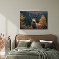 OBRAZ MAJESTÁTNÍ JELEN V LESE - OBRAZY JELENI - OBRAZY