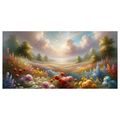 WANDBILD SONNIGES BLUMENTAL - WANDBILDER FELDER UND WIESEN - BILDER