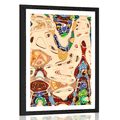 POSTER – MADRE IN UN DESIGN ASTRATTO - ASTRATTO E MODELLATO - POSTER