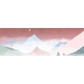 IMPRESSION SUR TOILE MONTAGNES PASTEL MAJESTUEUSES - IMPRESSION SUR TOILE MONTAGNES - IMPRESSION SUR TOILE