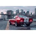 WANDBILD MUSTANG MIT PANORAMA VON NEW YORK - DOVIDO CHALLENGE - BILDER