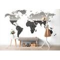 WALLPAPER MAP OF THE WORLD IN BLACK AND WHITE - WALLPAPERS MAPS - WALLPAPERS