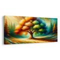 OBRAZ BAREVNÝ STROM ŽIVOTA V PŘÍRODĚ - OBRAZY STROMY ŽIVOTA - OBRAZY