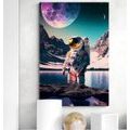 CANVAS PRINT ASTRONAUT ON THE SURFACE OF AN UNKNOWN PLANET - PICTURES OF ASTRONAUT - PICTURES