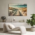 TABLEAU SUR TOILE – DUNES DE SABLE ET HORIZON MARIN - TABLEAUX - 🔥 VENTE TOTALE