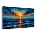 OBRAZ ZÁPAD SLUNCE NAD OCEÁNEM - OBRAZY VÝCHOD A ZÁPAD SLUNCE - OBRAZY