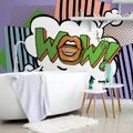 TAPETA STYLOWY FIOLETOWY POP ART - WOW! - POP ART TAPETY - TAPETY