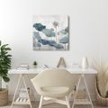 WANDBILD RUHIGE WASSERPFLANZEN - BILDER BLUMEN - BILDER