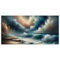 WANDBILD DRAMATISCHE MEERES-HORIZONTE - BILDER MEER UND STRAND - BILDER
