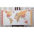 OBRAZ PODROBNÁ MAPA SVETA - OBRAZY - 🔥 TOTÁLNY VÝPREDAJ 🔥