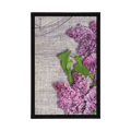 POSTER LILAC FLOWERS ON A CANVAS - FLOWERS - POSTERS