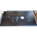 5-PIECE CANVAS PRINT METEORITES - PICTURES OF SPACE AND STARS - PICTURES