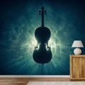 FOTOTAPETE CELLO IM KOSMISCHEN LICHT - MUSIK FOTOTAPETEN - TAPETEN