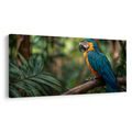OBRAZ PAPOUŠEK MEZI TROPICKÝMI LISTY - OBRAZY PTÁCI - OBRAZY