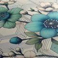 OBRAZ KOMBINACE KVĚTIN A GEOMETRIE - PICTURES FLOWERS - PICTURES