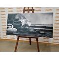 CANVAS PRINT FENG SHUI STILL LIFE IN BLACK AND WHITE - BLACK AND WHITE PICTURES - PICTURES