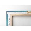 CANVAS PRINT WITH A FAMILY TOUCH - PICTURES LOVE - PICTURES