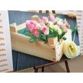 CANVAS PRINT DELICATE FLORAL COMPOSITION - STILL LIFE PICTURES - PICTURES