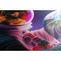 CANVAS PRINT ASTRONAUT ON A SPACE EXPEDITION - PICTURES OF ASTRONAUT - PICTURES