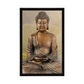 POSTER BUDDHA-STATUE IN MEDITIERENDER POSITION - FENG SHUI - POSTER