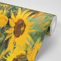 TAPETE SONNENBLUMEN IN FREIER NATUR - TAPETEN MIT BLUMENMOTIVEN - TAPETEN