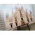 CANVAS PRINT CATHEDRAL IN MILAN - PICTURES OF CITIES - PICTURES