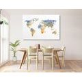 DECORATIVE PINBOARD POLYGONAL WORLD MAP - PICTURES ON CORK - PICTURES