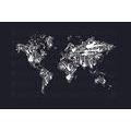 SELF ADHESIVE WALLPAPER MUSICAL WORLD MAP - SELF-ADHESIVE WALLPAPERS - WALLPAPERS