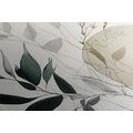 CANVAS PRINT PLANTS IN BOHO DESIGN - PICTURES OF TREES AND LEAVES - PICTURES