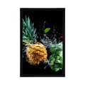 POSTER ORGANIC FRUITS AND VEGETABLES - WITH A KITCHEN MOTIF - POSTERS