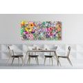 5-PIECE CANVAS PRINT COLORFUL FLOWERS - ABSTRACT PICTURES{% if product.category.pathNames[0] != product.category.name %} - PICTURES{% endif %}
